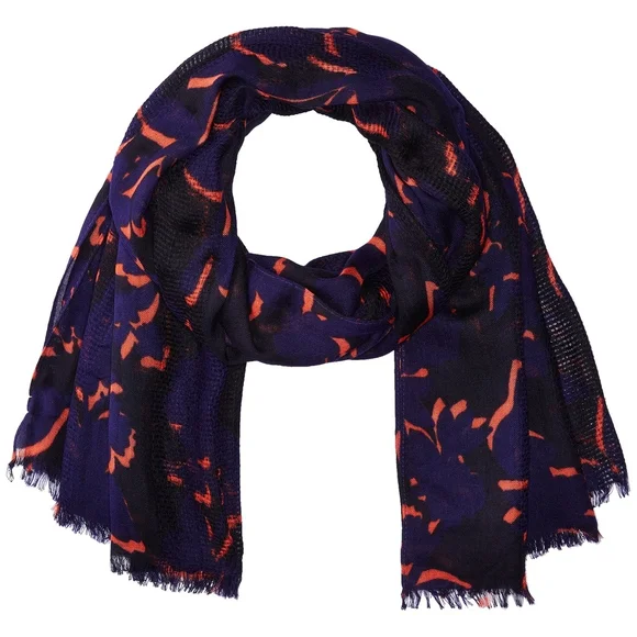 Vera Bradley printed basket weave scarf, blue - Picture 1 of 6